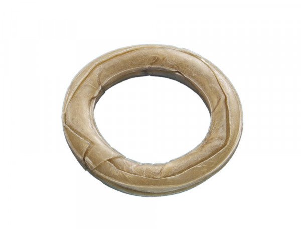 Chewing ring and ball pressed