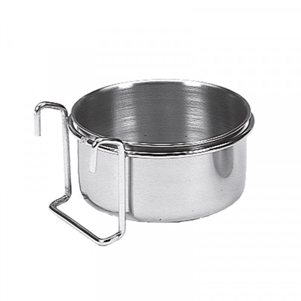 Stainless steel bowl with holder