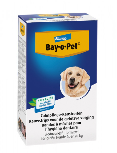 Bay-o-Pet dental chewing strips with spearmint