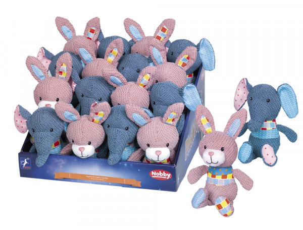 Plush toys elefant and bunny