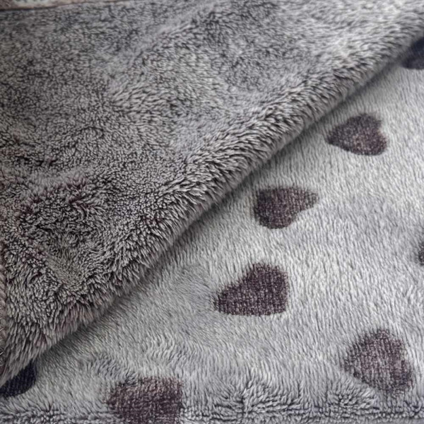 Fleece Plaid "HEART"