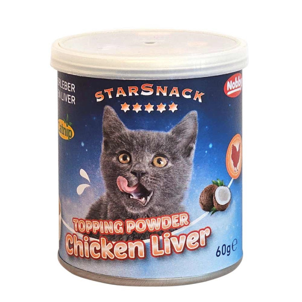 StarSnack TOPPING POWDER Chicken Liver mit Catnip