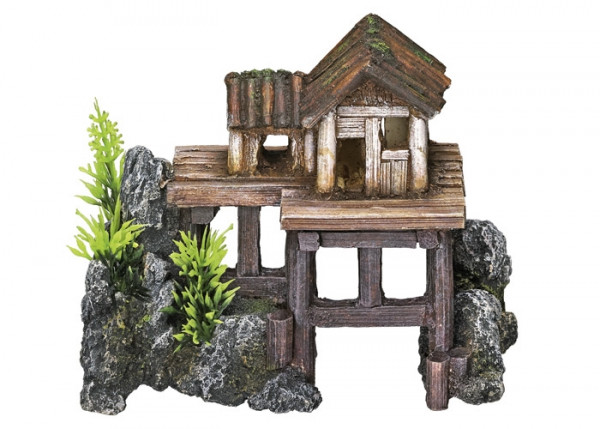 Aqua Ornaments "WOODEN HOUSE"