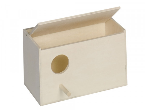 Exotic bird nesting box
