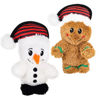 XMAS plush snowman a. gingerbread man XMAS plush snowman a. gingerbread man