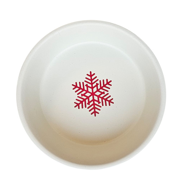 XMAS Stainless steel bowl HAPPY XMAS, anti slip