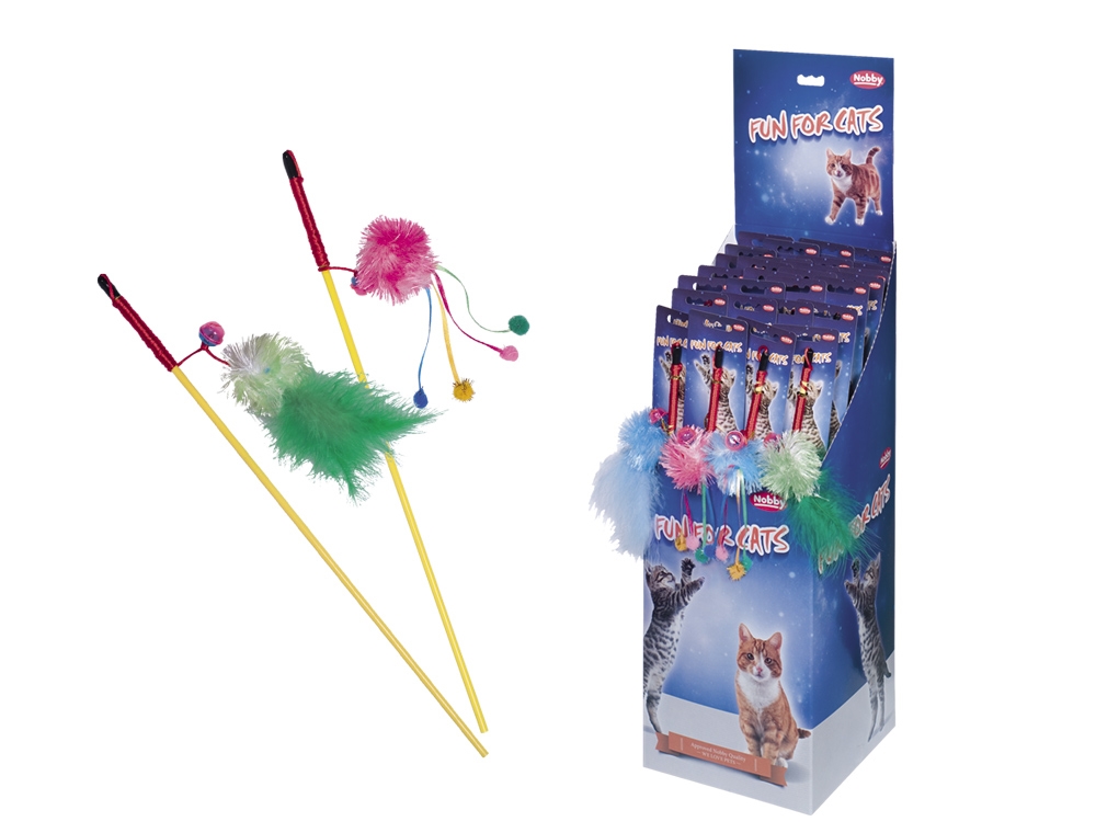 Rod with plush | Cat rods | Activity | Cat | Nobby Pet Shop GmbH