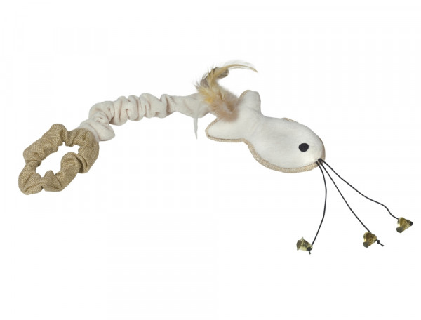 Plush fish with hand strap