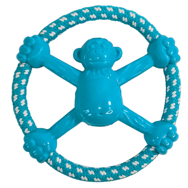 TPR toy with rope "Disk monkey"