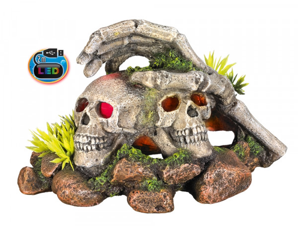 Aqua Ornaments "Skulls & plants"