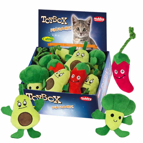 Plush toys "VEGI" with catnip
