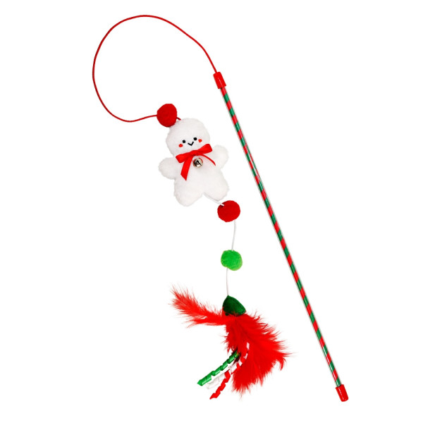 XMAS 2 rod with toys, with catnip