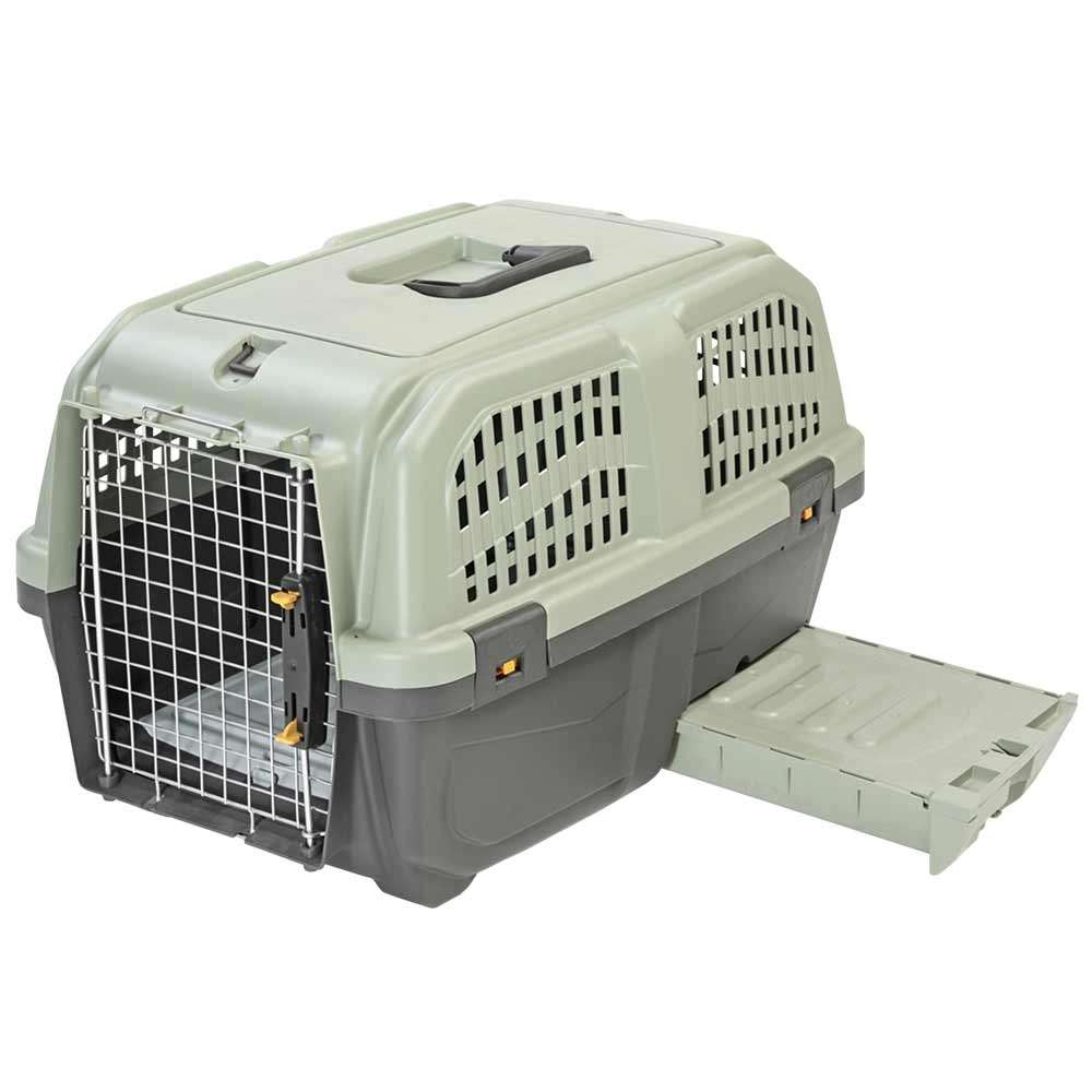 Nobby Skudo 4 Iata Transport Kennel, Size: 4-68 x 48 x 51 cm (LxWxH), Grey/Black