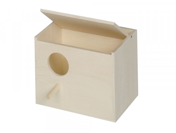 Exotic bird nesting box