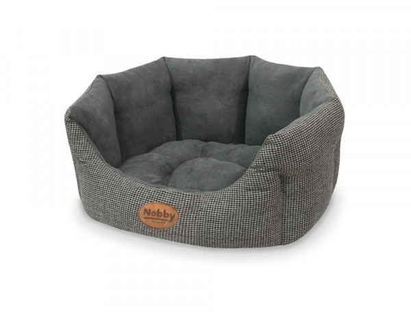 Komfortbett oval „JOSI“ grau