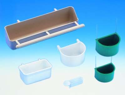 Nobby Futterautomat Für Vögel - 25 Cm Mit 2 Fächern Weiß