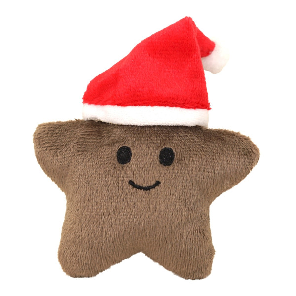 XMAS Plush Star with cap with Catnip