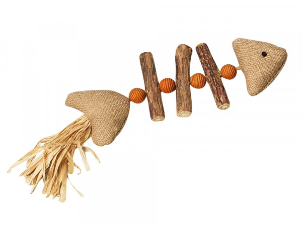 Fabric fish with matatabi