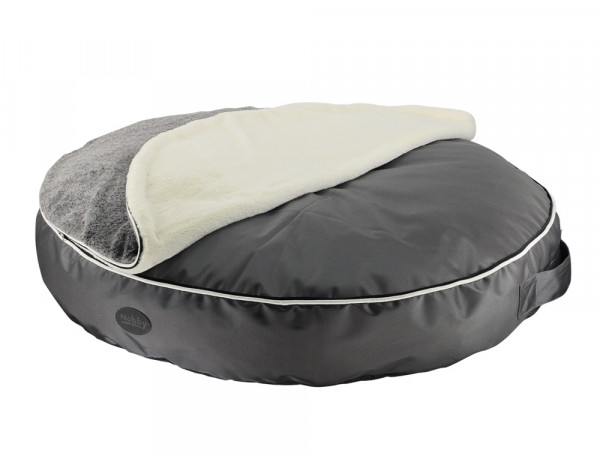 Comfort cushion round "MELOR" with cosy blanket