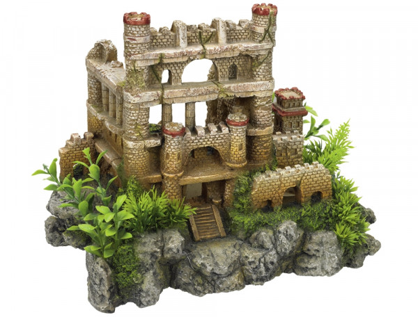 Aqua Ornaments "Burgruine mit Pflanzen"
