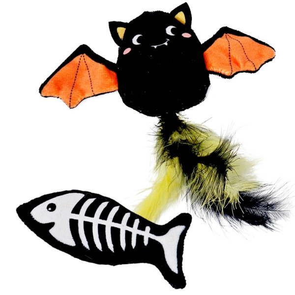 Halloween Fledermaus und Fisch