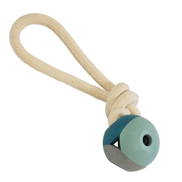 Vollgummi Ball mit Wurfschlaufe