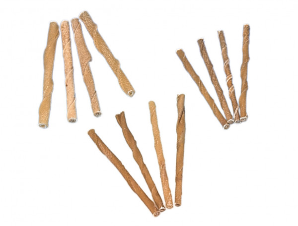 Twisted chewing sticks