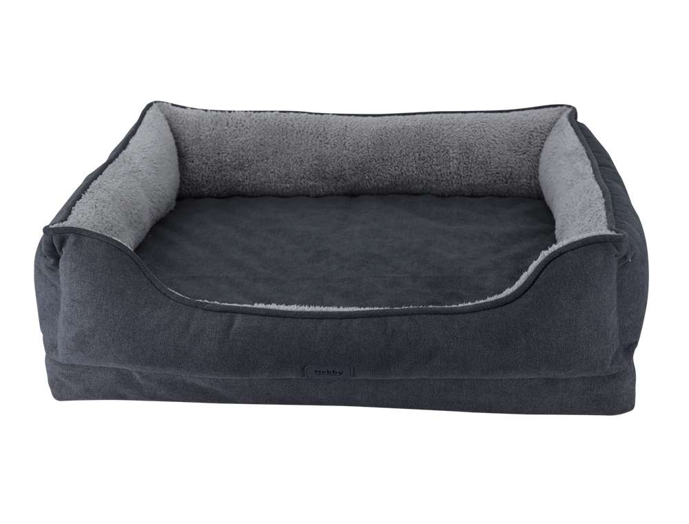 Nobby Orthopädisches Hundesofa CALBU, Grau, 80 X 52 X 18 Cm – Mit Memory-Schaum & Abnehmbarem Bezug | Für Hunde Mit Gelenkproblemen