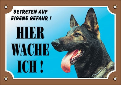 Warntafel Deutscher Schäferhund