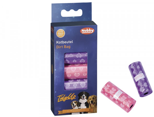 TidyUp Kotbeutel mit Herzchendruck