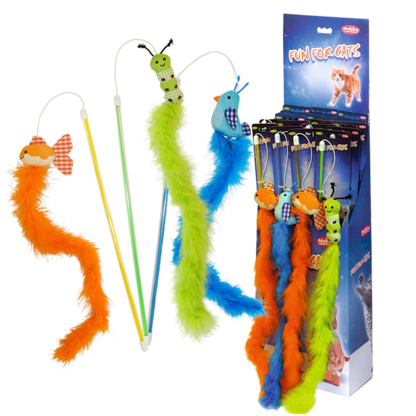 Wedel Spielzeug mit Federboa, mit Catnip
