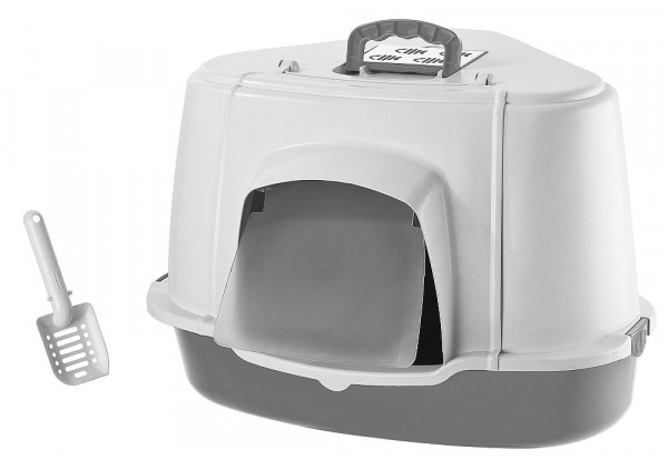 Katzen Ecktoilette mit Haube spezial