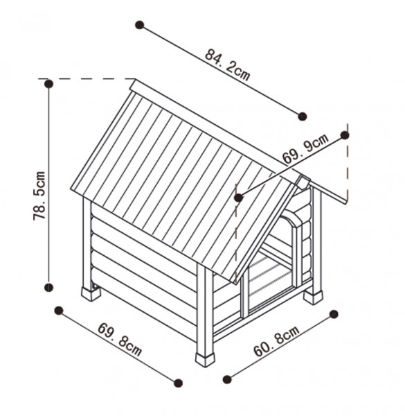 Dog kennel "CIVETTA 2 JAVA"