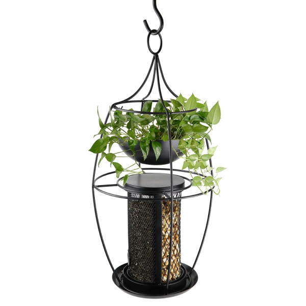 Futtersäule mit Pflanzenschale