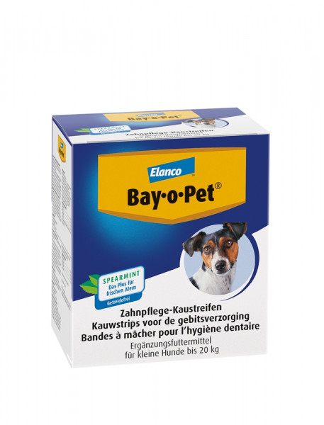 Bay-o-Pet dental chewing strips with spearmint