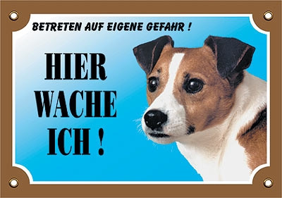 Warntafel Jack Russel Terrier