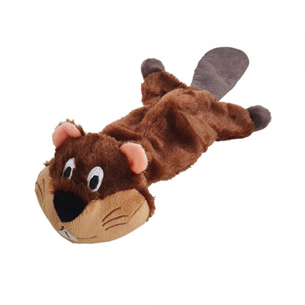 Plush beaver flat