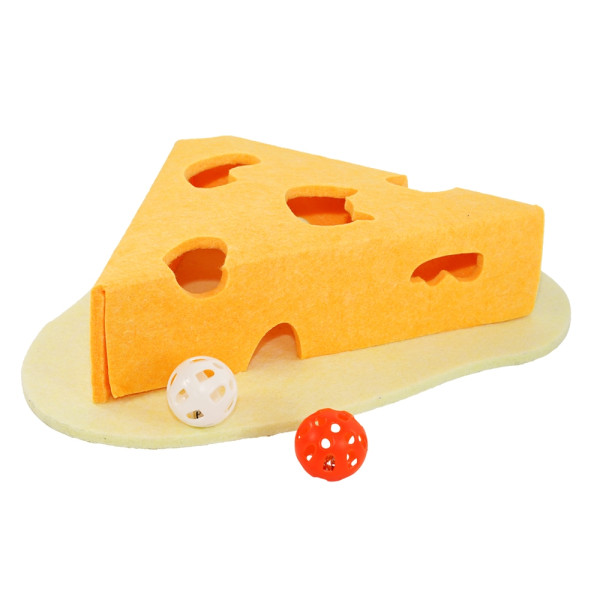 Filzspielzeug "CHEESE" mit Spielbällen
