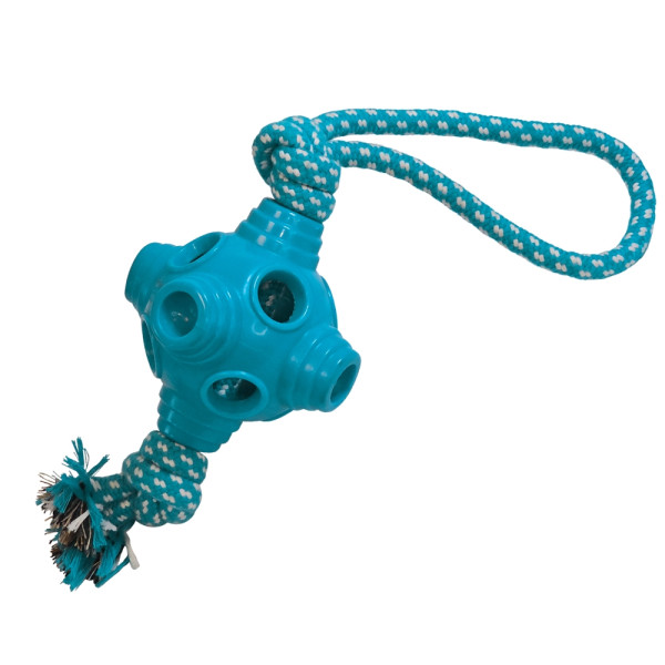 TPR toy with rope "Hole ball"
