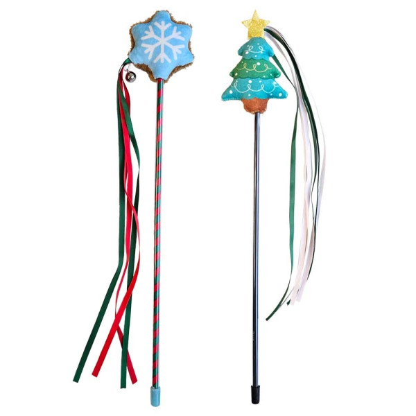 Xmas Wedel mit Plüsch Tanne und Flocke