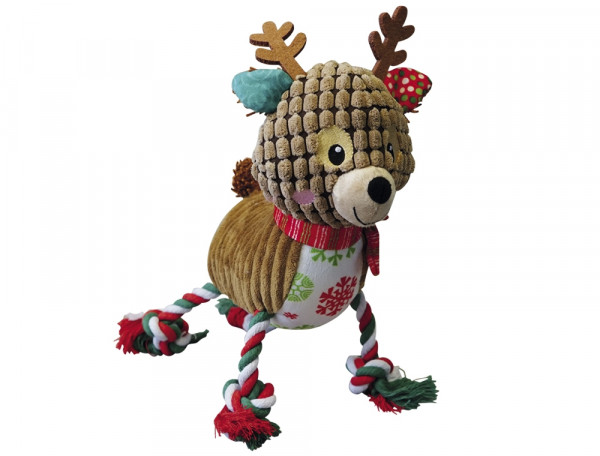 Xmas Plush reindeer with ropes