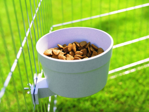 Crock food and water bowls