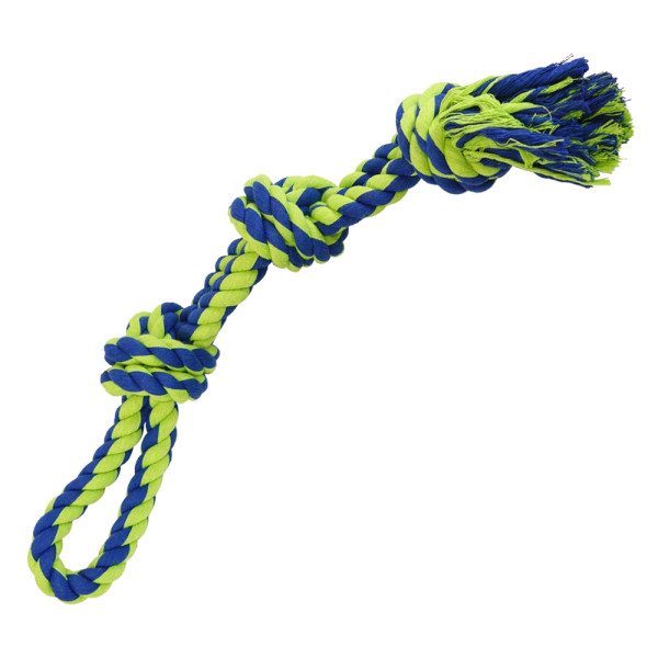 Rope Toy, rope double, 3 knots
