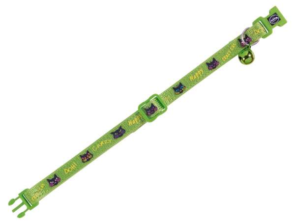 Cat Collar "Happy Cat Green"