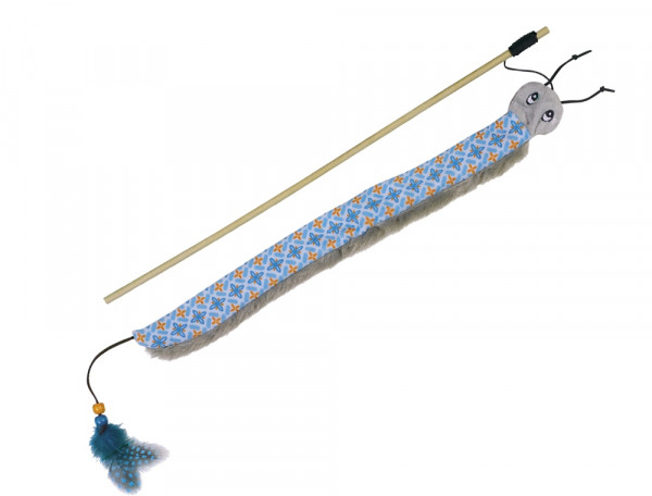 Angel mit Plüschwurm