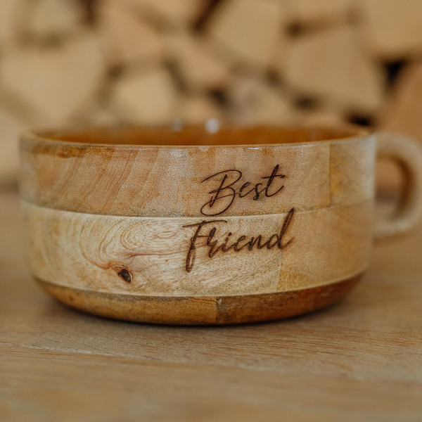 „Best Friend“ wooden bowl
