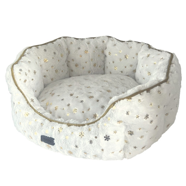 XMAS Comfort bed oval "SNOWFLAKE"