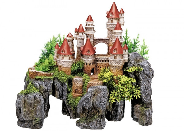 Aqua Ornaments "SCHLOSS" mit Pflanzen