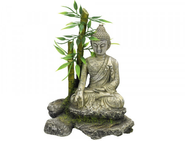 Aqua Ornaments "Zen Statue mit Bambus"