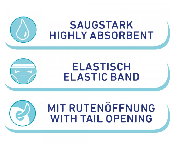 Diapers f. female dogs